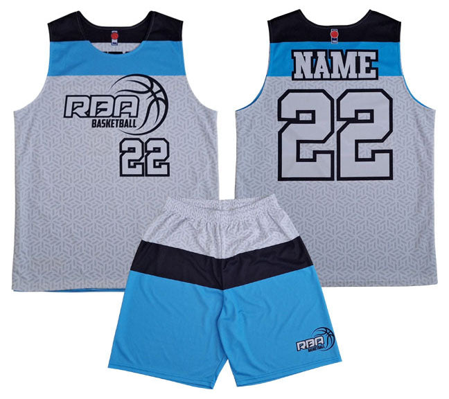 RBA Reversable Mock Mesh Jersey Basketball Kit