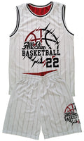 RBA Reversable Jersey Mesh Rib Band Basketball Kit